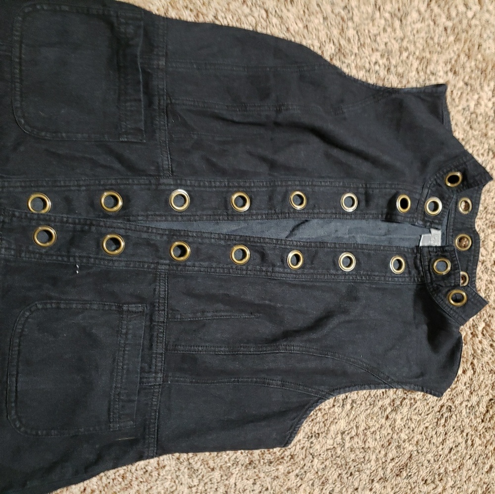 Christopher Banks denim vest Tote 3
